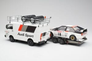 Audi Quattro A2 M. Mouton / F. Pons Tour de Corse 1983 С VW LT35 Otto 1:18 OT418 Смола — снимка 2 от 6