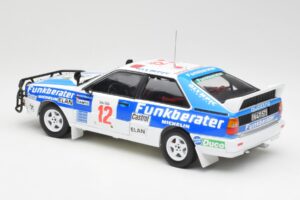Audi Quattro A2 #12 H. Wittmann / R. Diekmann Safari Rally 1984 Sun Star 1:18 4246 Метал — снимка 7 от 8
