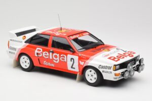 Audi Quattro A2 #2 B. Waldegård / H-T. Thorszelius Belga Team Winners Boucles de Spa 1985 Minichamps 1:18 155851102 Метал — снимка 4 от 6