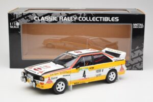 Audi Quattro A2 #4 W. Rohrl / C. Geistdorfer Rally de Portugal 1984 Sun Star 1:18 4224 Метал — снимка 8 от 8