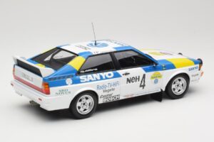 Audi Quattro #4 S. Blomqvist / B. Cederberg Audi Sport Sweden Winners International Swedish Rally 1982 Minichamps 1:18 155821 — снимка 2 от 6