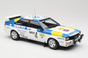 Audi Quattro #4 S. Blomqvist / B. Cederberg Audi Sport Sweden Winners International Swedish Rally 1982 Minichamps 1:18 155821 — снимка 4 от 6