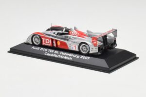 Audi R10 TDI #1 R. Capello / A. McNish / T. Kristensen 24 Hours of Le Mans 2007 Minichamps 1:43 5020700243 Метал — снимка 3 от 4