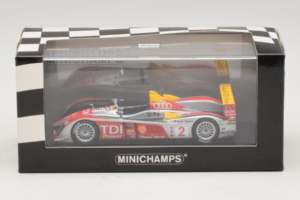 Audi R10 TDI LMP1 #2 R. Capello / T. Kristensen 2007 Minichamps 1:43 400071602 Метал — снимка 4 от 4