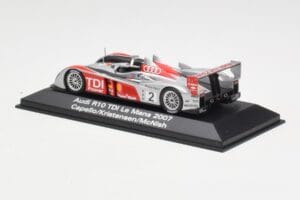Audi R10 TDI LMP1 #2 R. Capello / T. Kristensen / A. McNish 24 Hours of Le Mans 2007 Minichamps 1:43 5020700223 Метал — снимка 3 от 4