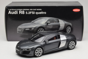 Audi R8 5.2 FSI Quattro Daytona Grey Kyosho 1:18 09216DG Метал — снимка 7 от 7