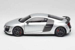 Audi R8 GT Type 42 Ice Сребрист Metallic Kyosho 1:18 09218IS Метал — снимка 4 от 8