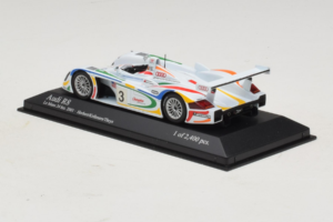 Audi R8 LMP #3 J. Herbert / R. Kelleners 24 Hours of Le Mans 2001 Minichamps 1:43 400010903 Метал — снимка 3 от 5