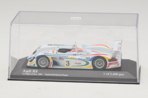 Audi R8 LMP #3 J. Herbert / R. Kelleners 24 Hours of Le Mans 2001 Minichamps 1:43 400010903 Метал — снимка 4 от 5