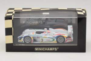 Audi R8 LMP #3 J. Herbert / R. Kelleners 24 Hours of Le Mans 2001 Minichamps 1:43 400010903 Метал — снимка 5 от 5