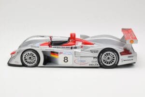 Audi R8 LMP900 #8 Audi Sport Team Joest F. Biela / E. Pirro / T. Kristensen 24 Hours of Le Mans 2000 Maisto 1:18 38899 Метал — снимка 3 от 6
