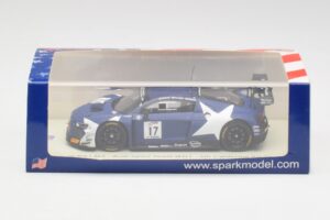 Audi R8 LMS GT3 #17 WRT M. Leonard / D. van der Linde / A. Riberas California 8 Hours 2018 Spark 1:43 US084 Смола — снимка 4 от 4