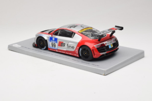 Audi R8 LMS #99 F. Biela / P. Kaffer / M. Fässler / M. Hennerici Phoenix Racing 24 Hours Nürburgring 2009 Spark 1:18 18S041 С — снимка 5 от 6