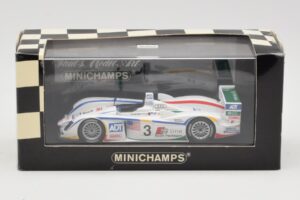Audi R8 LMP1 #3 J. Lehto / M. Werner / T. Kristensen 24 Hours of Le Mans Winner 2005 Minichamps 1:43 400051303 Метал — снимка 4 от 4