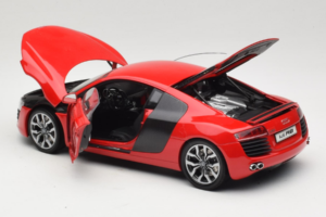Audi R8 Червен Kyosho 1:18 09213R Метал — снимка 5 от 8