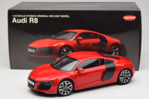 Audi R8 Червен Kyosho 1:18 09213R Метал — снимка 8 от 8