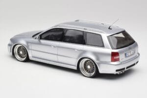 Audi RS4 B5 Avant Сребрист Custom Wheels Otto 1:18 OT521 Смола — снимка 5 от 6