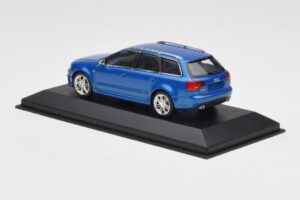 Audi RS4 B7 Avant Blue Metallic Minichamps 1:43 AUDI010 Метал — снимка 3 от 4