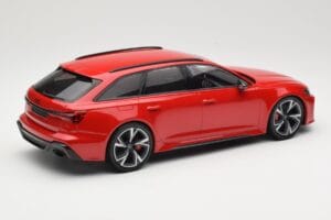 Audi RS6 C8 Avant Red Metallic Minichamps 1:18 155018010 Метал — снимка 2 от 6