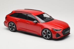 Audi RS6 C8 Avant Red Metallic Minichamps 1:18 155018010 Метал — снимка 4 от 6