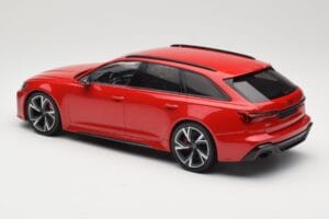 Audi RS6 C8 Avant Red Metallic Minichamps 1:18 155018010 Метал — снимка 5 от 6