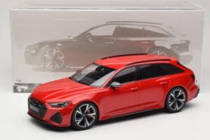 Audi RS6 C8 Avant Red Metallic Minichamps 1:18 155018010 Метал — снимка 6 от 6
