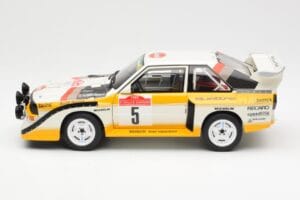 Audi Sport Quattro S1 #5 W. Rohrl / C. Geistdorfer Rally Sanremo Winner 1985 AUTOart 1:18 88503 Композит — снимка 4 от 8