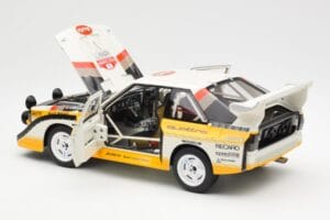 Audi Sport Quattro S1 #5 W. Rohrl / C. Geistdorfer Rally Sanremo Winner 1985 AUTOart 1:18 88503 Композит — снимка 5 от 8