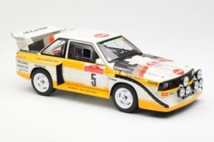 Audi Sport Quattro S1 #5 W. Rohrl / C. Geistdorfer Rally Sanremo Winner 1985 AUTOart 1:18 88503 Композит — снимка 6 от 8