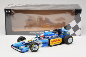 Benetton B195 Renault #1 M. Schumacher Benetton Formula French Grand Prix Winner 1995 Minichamps 1:18 100950001 Метал — снимка 7 от 7