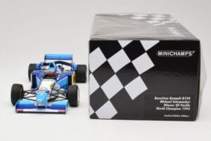 Benetton Renault B195 #1 M. Schumacher Winner Pacific GP F1 World Champion 1995 Minichamps 1:18 510953301 Метал — снимка 6 от 6