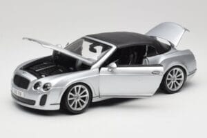 Bentley Continental Supersports Кабриолет 1-во Поколение Сребрист Bburago 1:18 18-11037S Метал — снимка 2 от 8