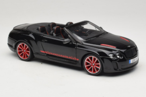 Bentley Continental Supersports ISR Кабриолет Черен С Червени Джанти Bburago 1:18 18-11035 Метал — снимка 6 от 8