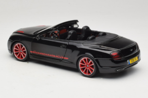 Bentley Continental Supersports ISR Кабриолет Черен С Червени Джанти Bburago 1:18 18-11035 Метал — снимка 7 от 8