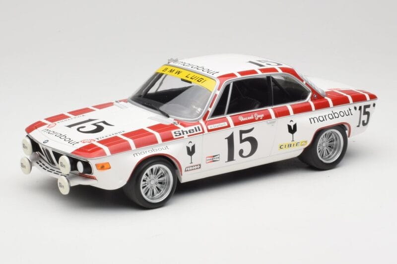 BMW 2800 CS E9 #15 Team Marabout Gaye / S. Braillard 24 Hours of Spa 1972 Minichamps 1:18 155722715 Метал