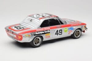 BMW 2800 CS E9 #49 Team Schnitzer G. Herzog / H. Heyer 24 Hours of Spa 1972 Minichamps 1:18 155722749 Метал — снимка 2 от 6