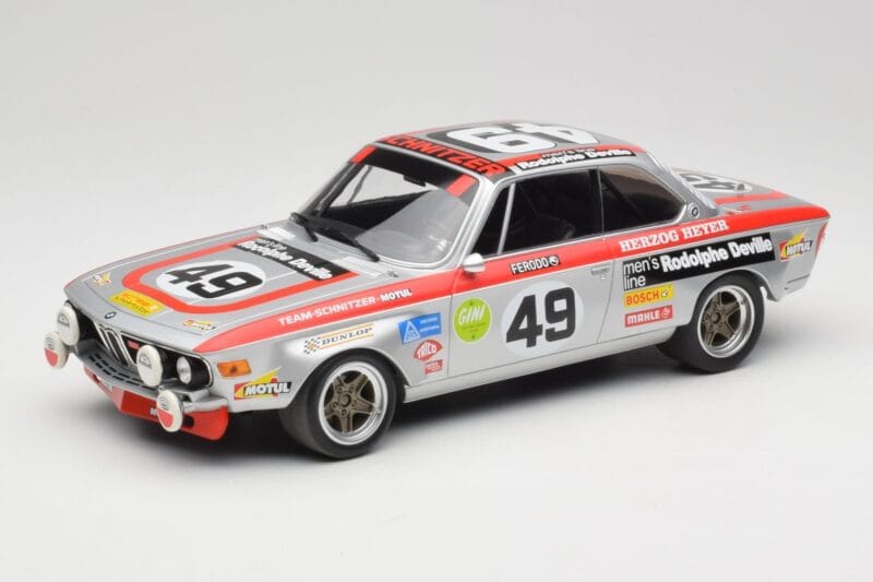 BMW 2800 CS E9 #49 Team Schnitzer G. Herzog / H. Heyer 24 Hours of Spa 1972 Minichamps 1:18 155722749 Метал