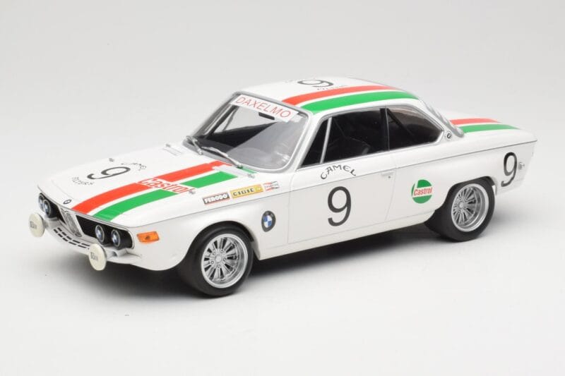 BMW 2800 CS E9 #9 Castrol BMW T. Moorkens / E. Haxhe 24 Hours of Spa 1971 Minichamps 1:18 155712709 Метал