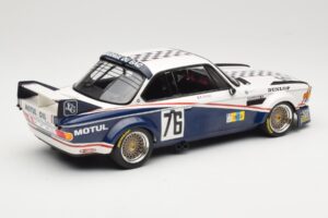 BMW 3.0 CSL E9 Garage Du Bac #76 P. Depnic / H. Coulon 24 Hours of Le Mans 1977 Minichamps 1:18 155772576 Метал — снимка 2 от 6