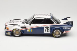 BMW 3.0 CSL E9 Garage Du Bac #76 P. Depnic / H. Coulon 24 Hours of Le Mans 1977 Minichamps 1:18 155772576 Метал — снимка 3 от 6