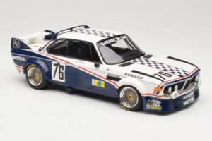 BMW 3.0 CSL E9 Garage Du Bac #76 P. Depnic / H. Coulon 24 Hours of Le Mans 1977 Minichamps 1:18 155772576 Метал — снимка 4 от 6