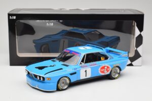 BMW 3.0 CSL E9 #1 Precision Liegeoise J. Peltier / C. Lafosse Winners 4 Hours Monza 1974 Minichamps 1:18 155742681 Метал — снимка 6 от 6