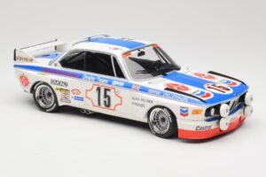 BMW 3.0 CSL E9 #15 BMW Alpina J. Peltier / H. Menzel 24 Hours of Spa 1973 Minichamps 1:18 155732695 Метал — снимка 4 от 6