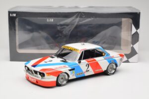 BMW 3.0 CSL E9 #2 Luigi Racing A. de Fierlant / P. Xhenceval Winners 24 Hours of Spa 1975 Minichamps 1:18 155752602 Метал — снимка 6 от 6