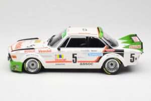 BMW 3.0 CSL E9 #5 Assoc Interim J-C. Chavan / A. Detrin Winners 24 Hours of Spa 1976 Minichamps 1:18 155762505 Метал — снимка 3 от 6