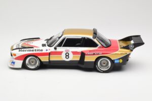BMW 3.5 CSL E9 Hermetite #8 J. Fitzpatrick / T. Walkinshaw 1000 km Nurburgring 1976 Minichamps 1:18 155762608 Метал — снимка 3 от 6