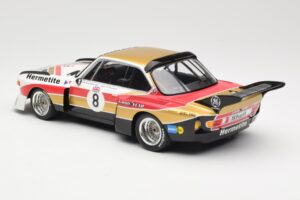 BMW 3.5 CSL E9 Hermetite #8 J. Fitzpatrick / T. Walkinshaw 1000 km Nurburgring 1976 Minichamps 1:18 155762608 Метал — снимка 5 от 6