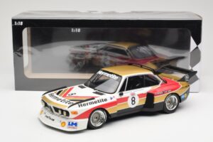 BMW 3.5 CSL E9 Hermetite #8 J. Fitzpatrick / T. Walkinshaw 1000 km Nurburgring 1976 Minichamps 1:18 155762608 Метал — снимка 6 от 6