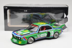 BMW 3.5 CSL E9 Schnitzer #10 D. Quester / R. Peterson 6 Hours Watkins Glen 1976 Minichamps 1:18 155762610 Метал — снимка 6 от 6