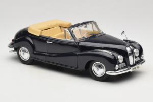BMW 502 Кабриолет Черен Maisto 1:18 31817 Метал — снимка 6 от 8